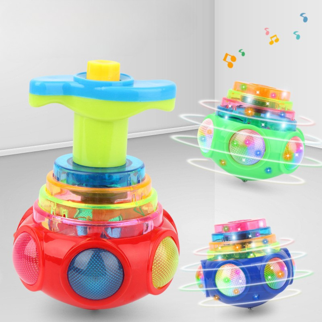 Luminous spinning top toy