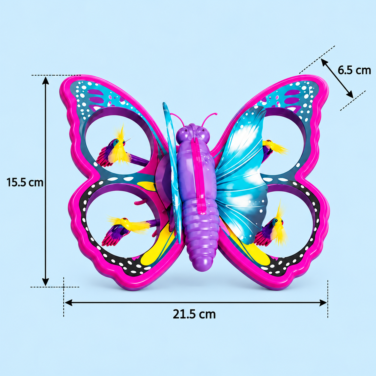Magic Light-Up Butterfly Quadcopter Toy with Wand Control