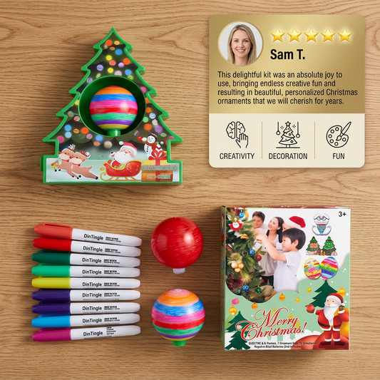 DIY Christmas Spinning Ornament Painting Kit