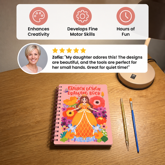Princess Fashion Design Drawing and Craft Book