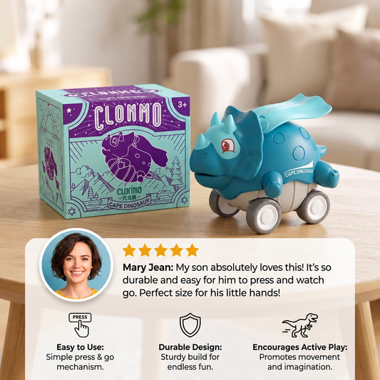 Press & Go Dinosaur Cars – Rolling Dinosaur Toys for Kids