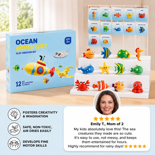 DIY Air Dry Clay Craft Kits for Kids