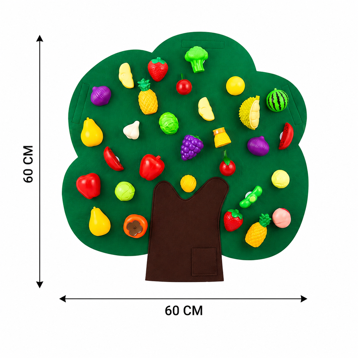 Felt Fruit Tree Activity Board – Montessori Learning Toy