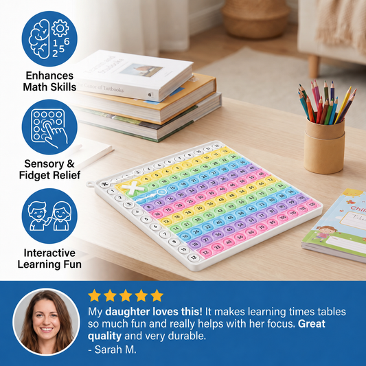 Rainbow Pop Math – Multiplication Fidget Learning Toy