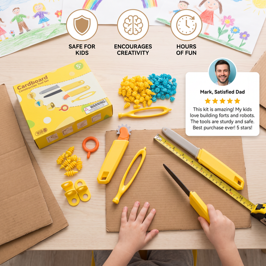 Kids Cardboard Construction Tool Kit
