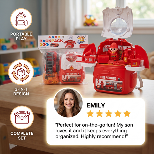 3-in-1 Backpack Playset for on the Go