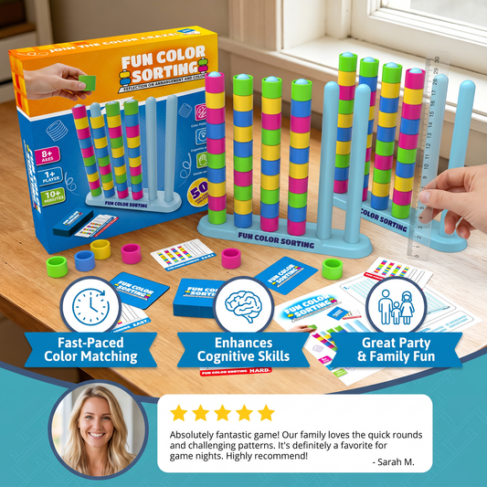 Color Stack Challenge – Fast-Paced Color Matching Party & Family Game