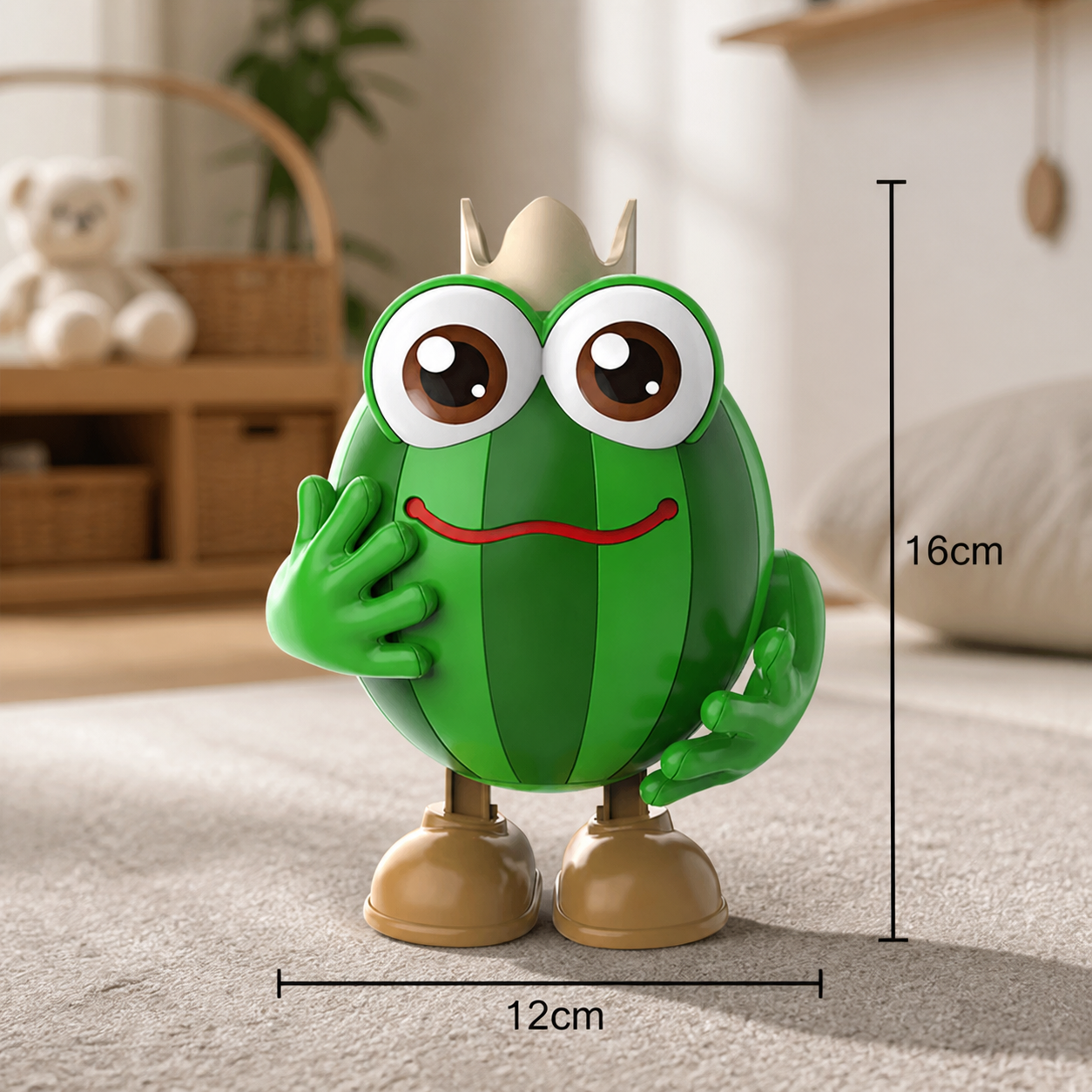 Dancing Watermelon Head-Up Tummy Time Toy with Lights & Music