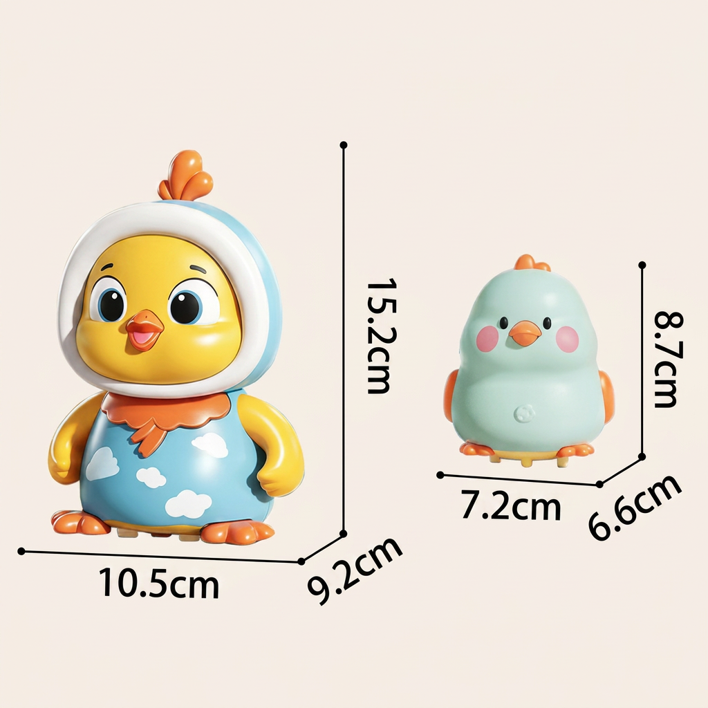 Wobbling Chicken Tummy-Time Toy