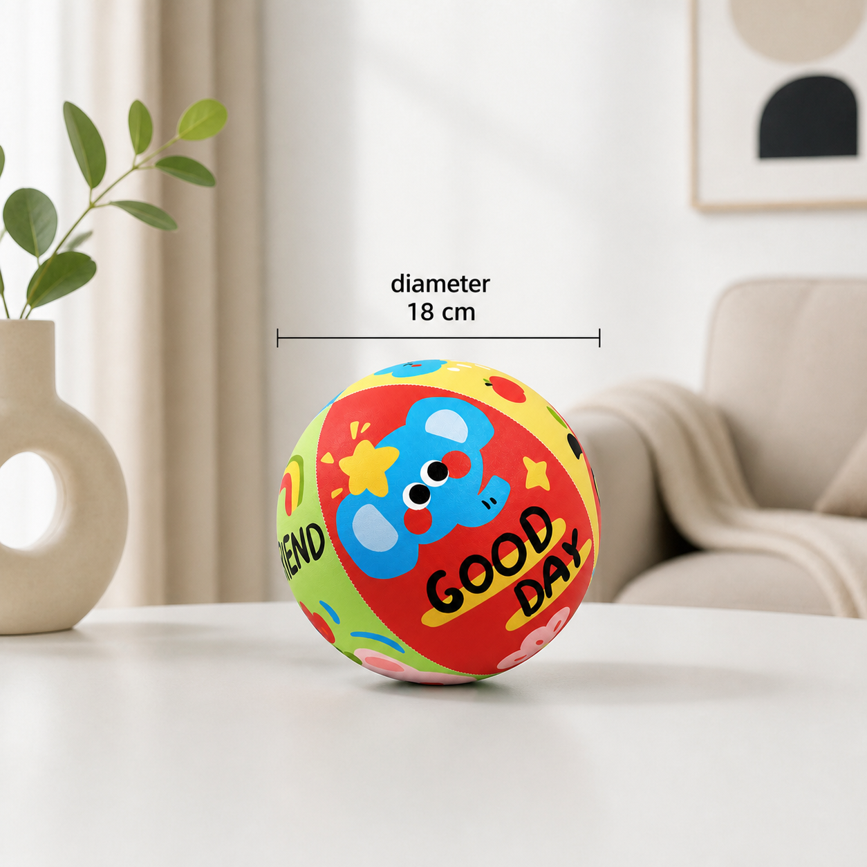 Soft & Safe Silent Indoor Play Ball for Kids