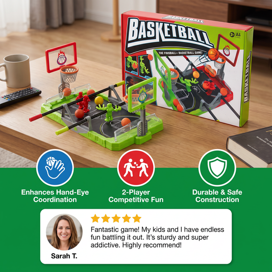 Mini Basketball Battle Game – 2-Player Tabletop Hoops Challenge