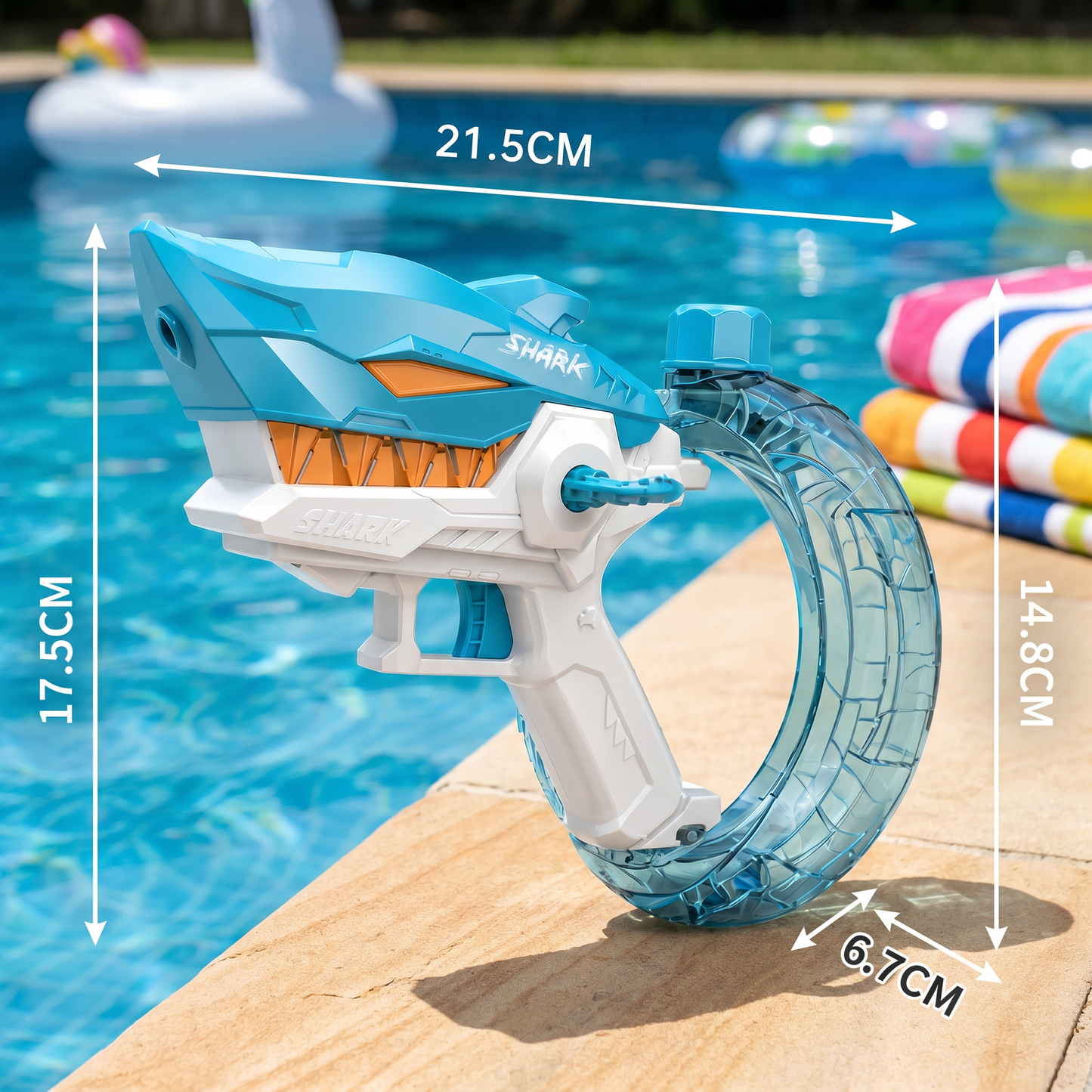 Electric Shark Water Gun for Kids – Fully Automatic Water Blaster for Hot Summer Fun