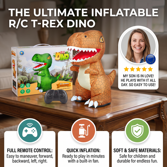 Remote Control Inflatable T-Rex Dinosaur Toy