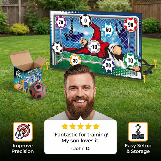 Sticky Soccer Target Wall – Indoor & Outdoor Training & Play Set