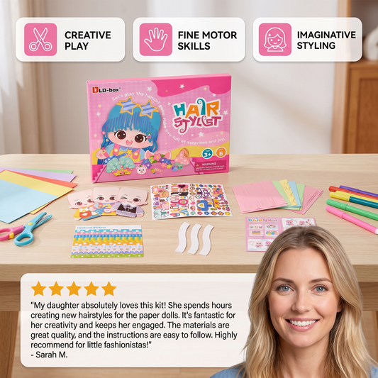 DIY Hair Stylist Craft Kit for Kids