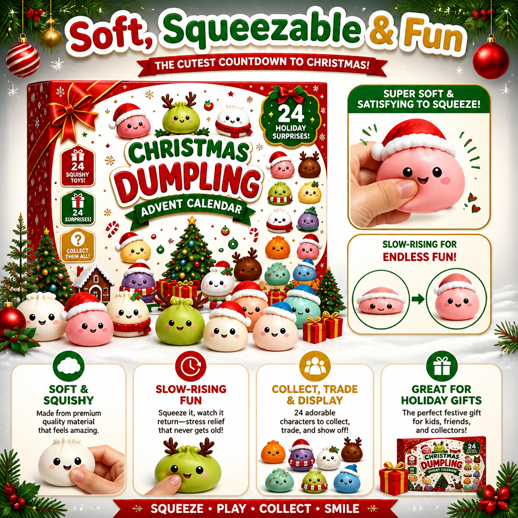 Mini Dumpling Squishy Toy Advent Calendar