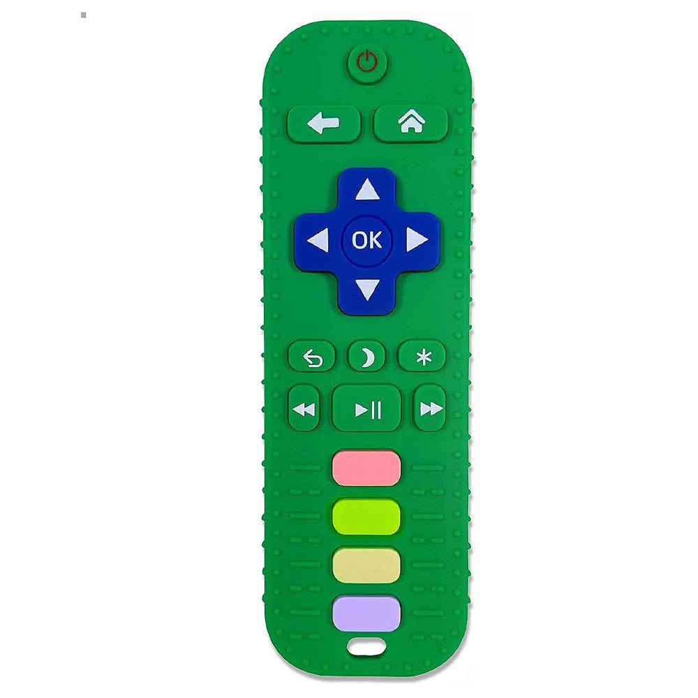 Silicone Remote Control Baby Teether – BPA-Free Sensory Chew Toy