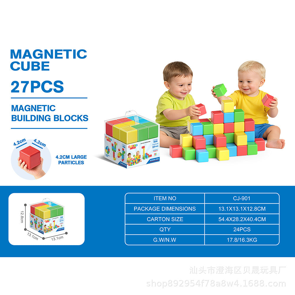 Toddler Safe 4.2cm Magnetic Building Cubes – STEM Learning Blocks