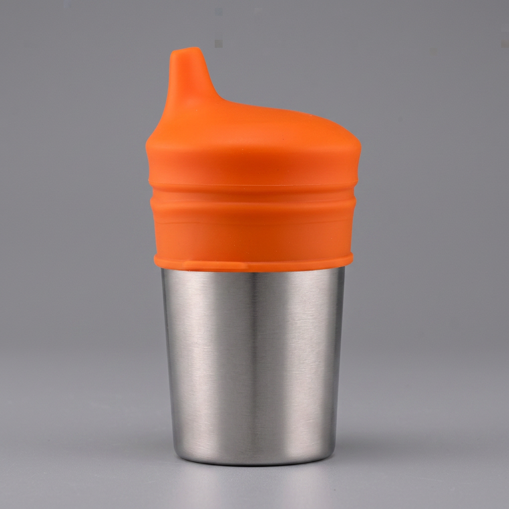 BPA-Free Spillproof Silicone Sippy Cup Lids with Straw