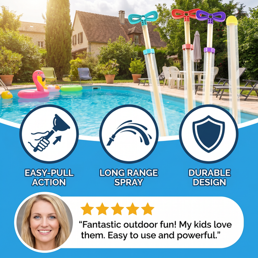 Kids Water Spray Blaster – Handheld Pull Spray Toy for Outdoor Fun