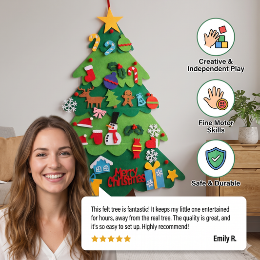 Montessori Felt Christmas Tree