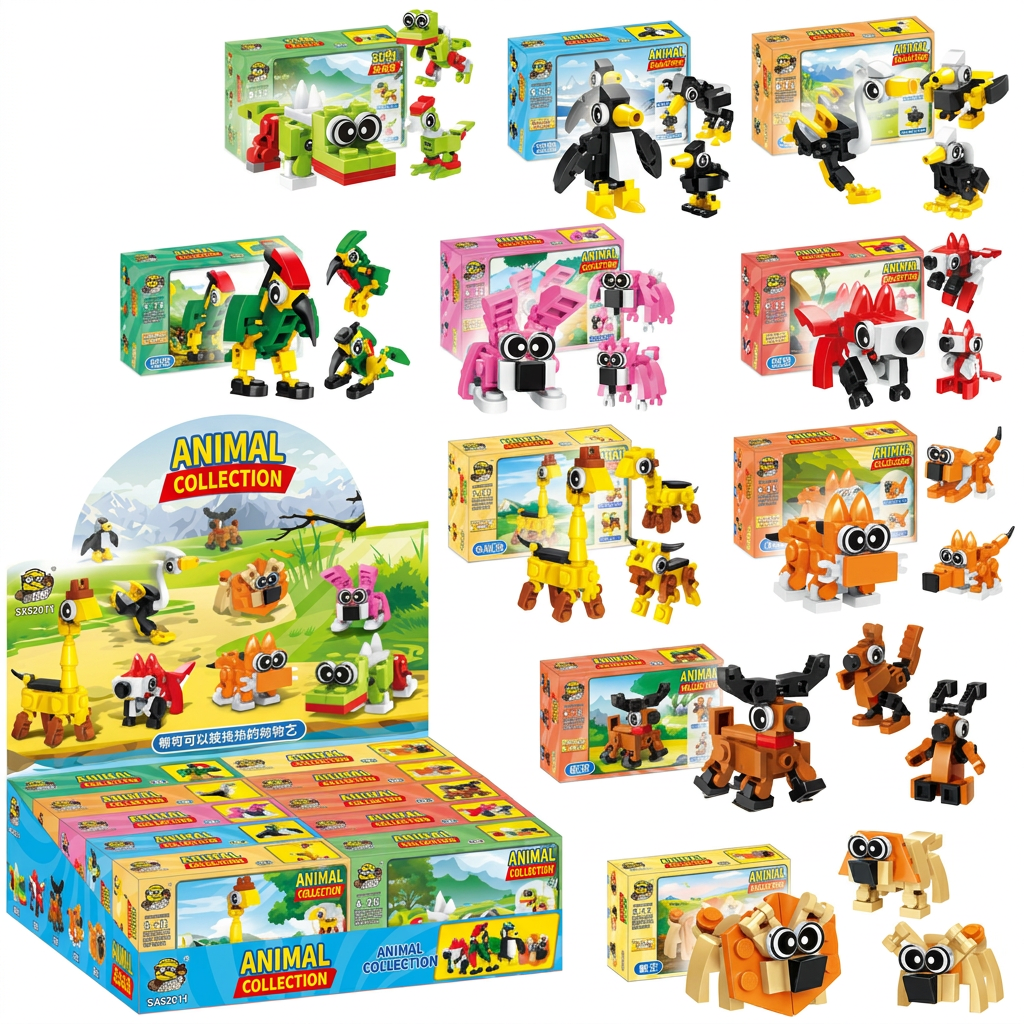 Animal Building Blocks Set