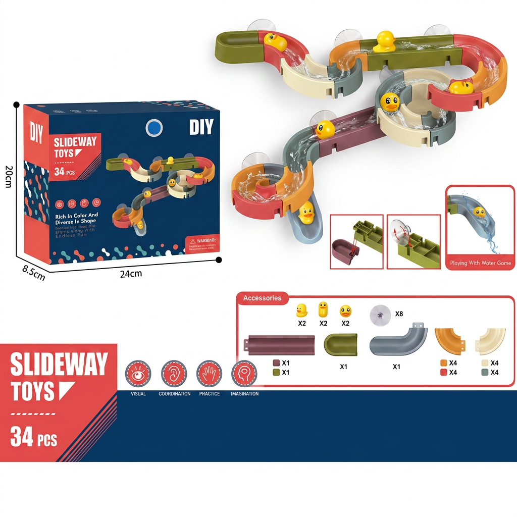 Sliding Ducks - Kids Bathing Toy