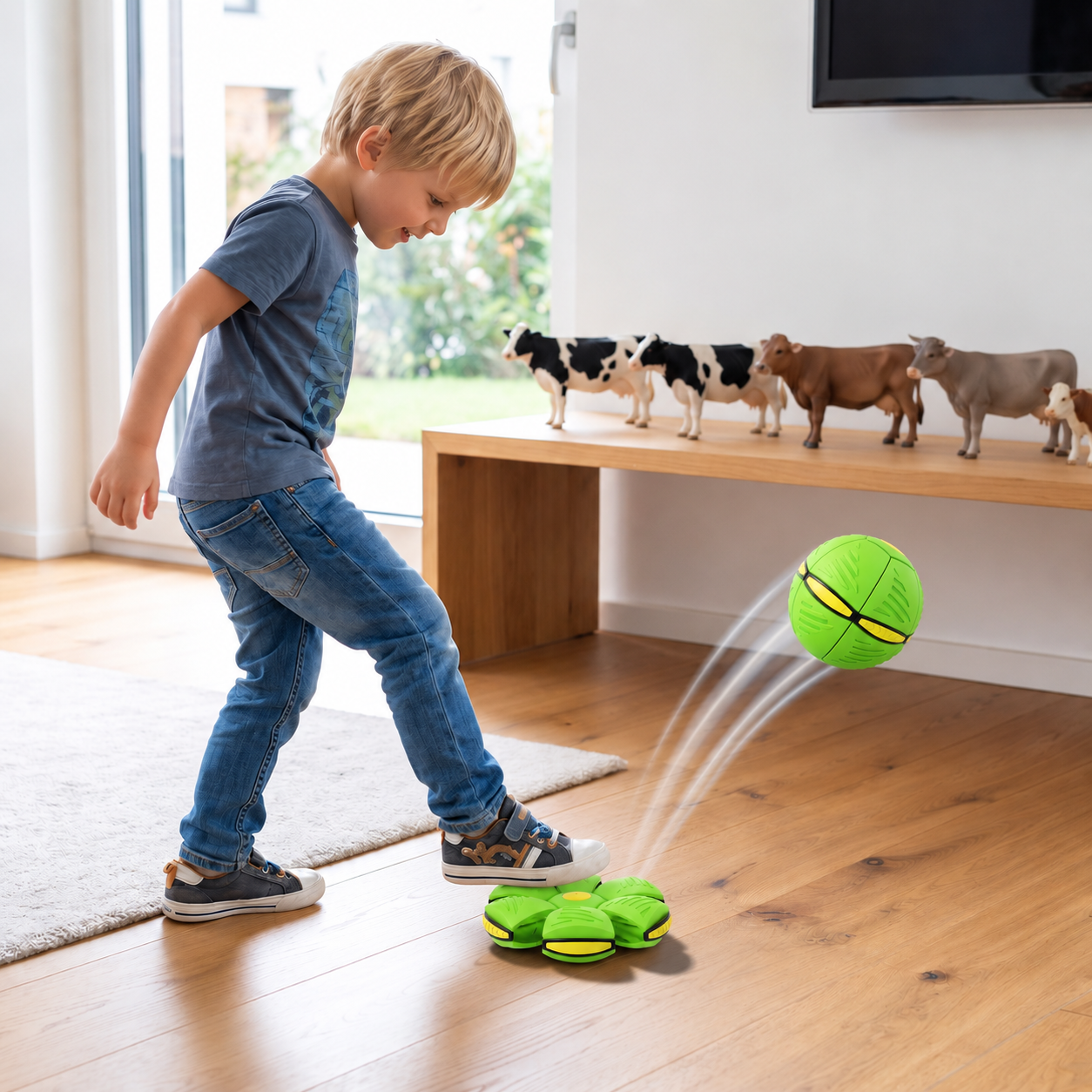 Magic Transforming Flying Disc Ball – Interactive Toy for Kids