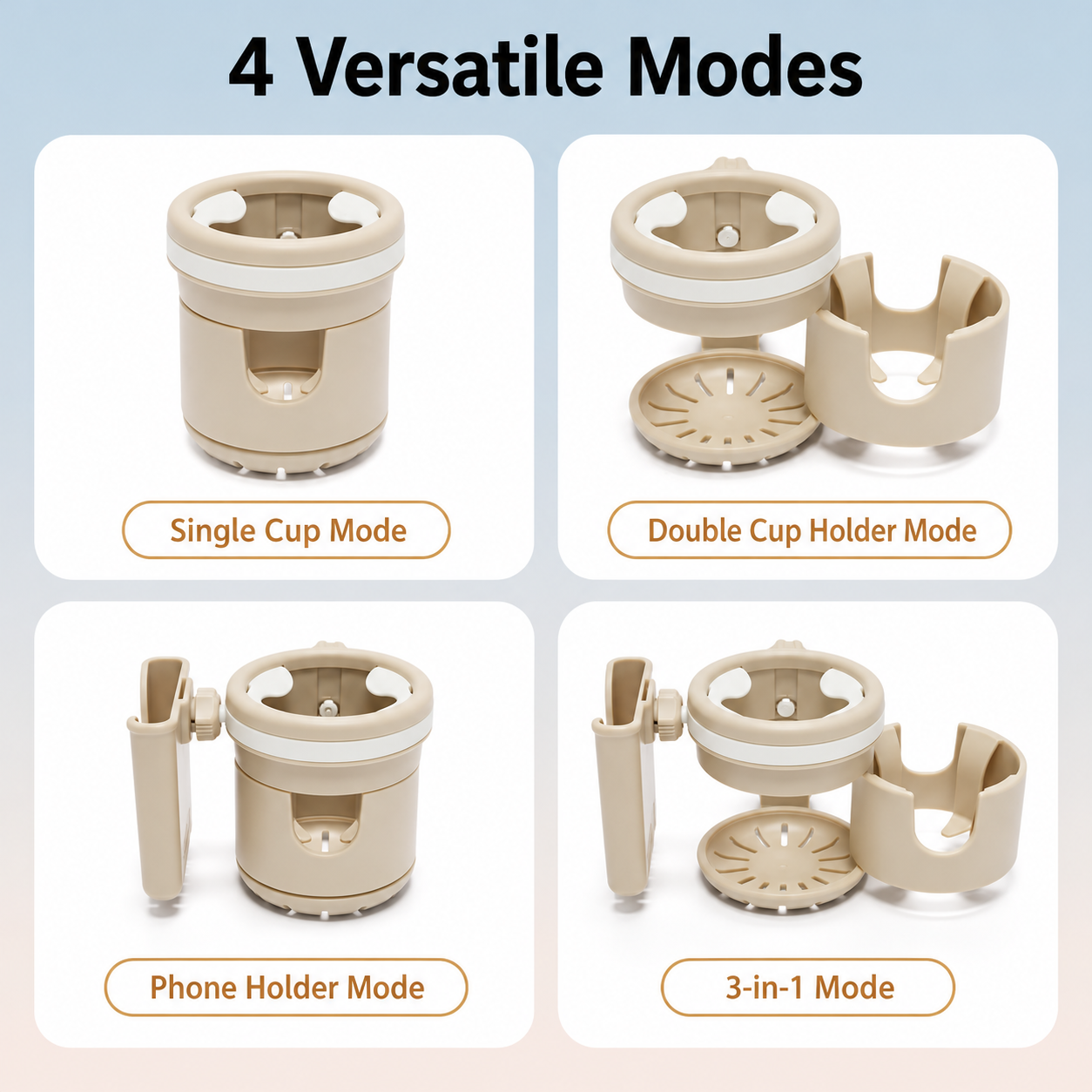 3-in-1 Baby Stroller Cup & Phone Holder