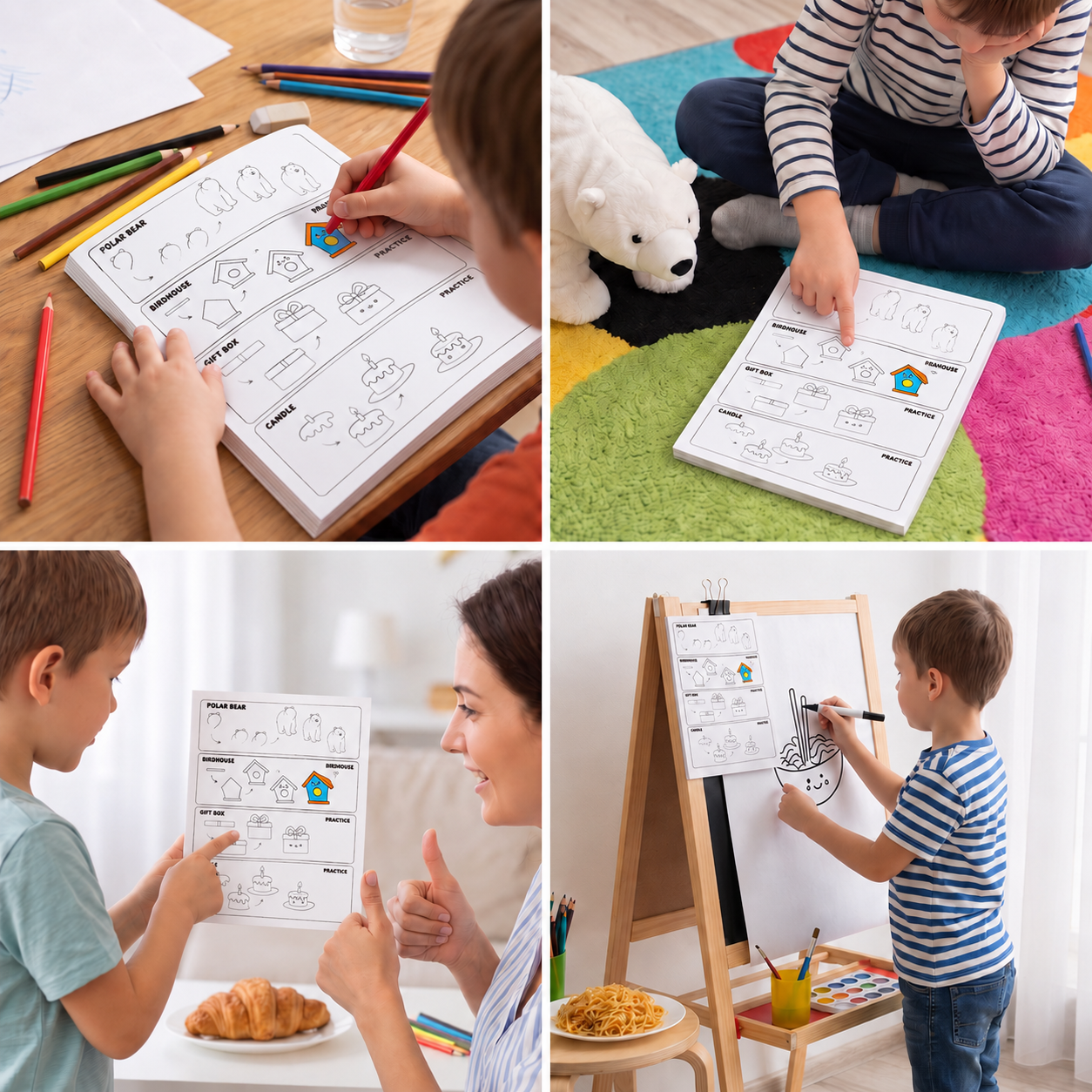 Montessori How to Draw Activity Book – Step-by-Step Learning & Drawing Practice