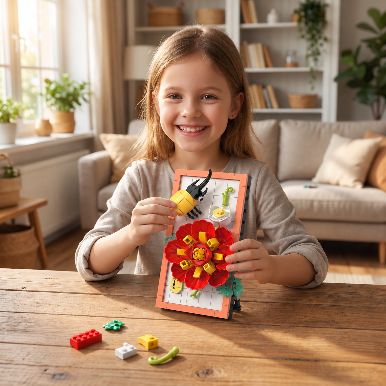 DIY 3D Nature Frame Building Blocks Set – Flowers & Insects