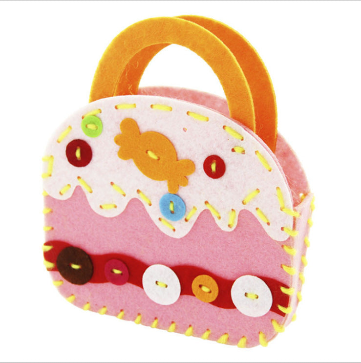 DIY Cute Felt Handbag Sewing Craft Kit for Kids