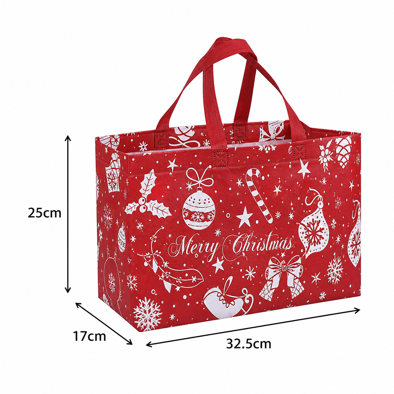 Reusable Christmas Gift Bags with Handles – Assorted Holiday Designs