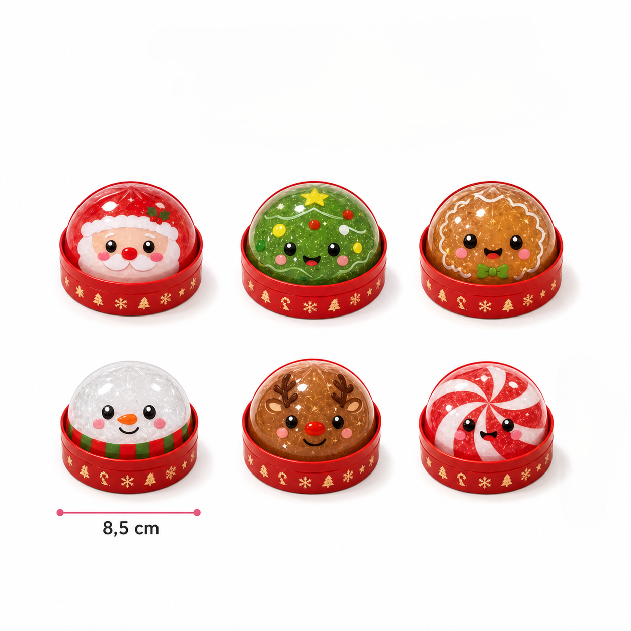Christmas Dumpling Squishy Stress Relief Toy Set