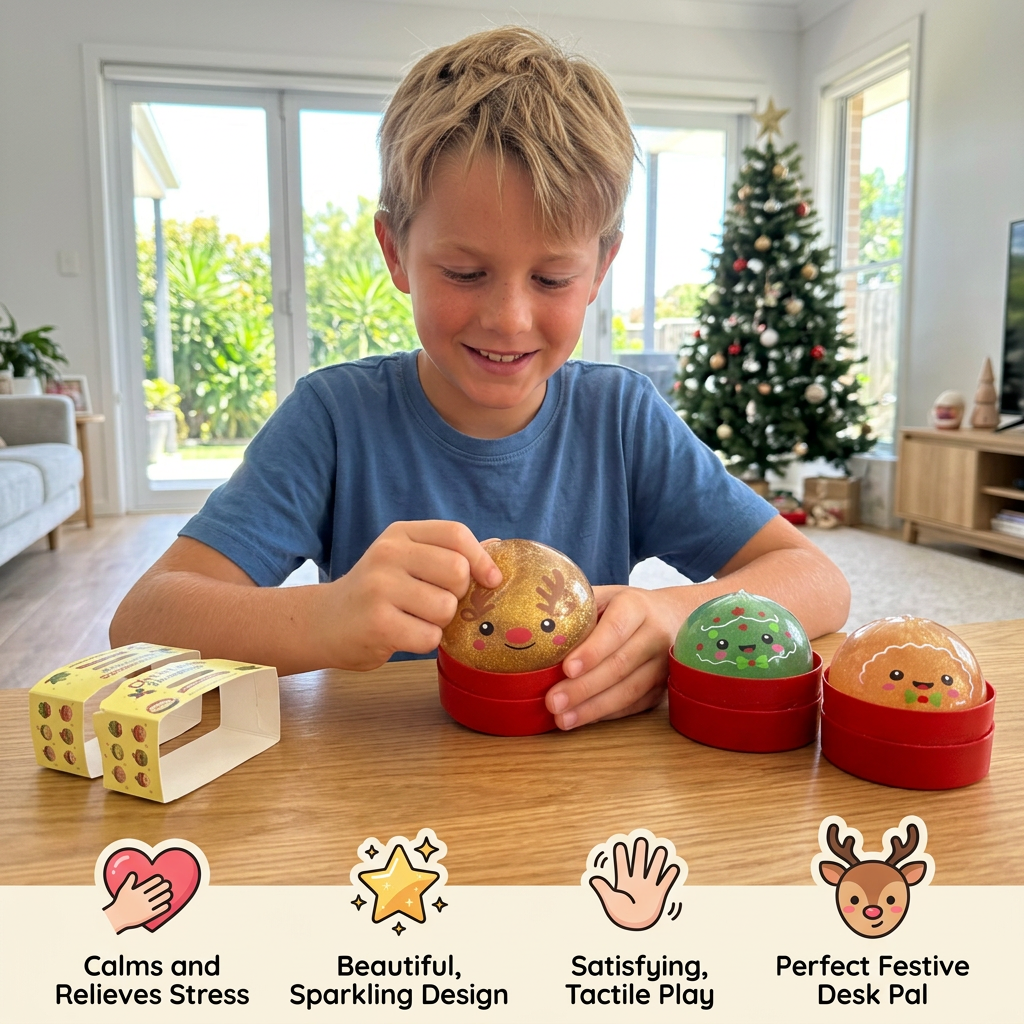Christmas Dumpling Squishy Stress Relief Toy Set