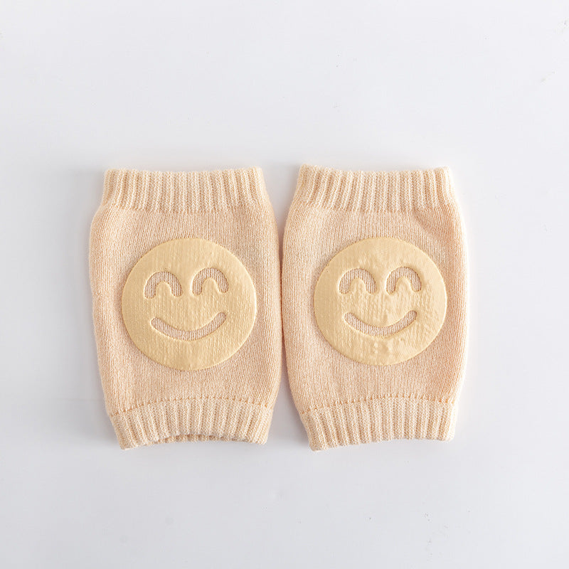 Baby Crawling Knee Pads – Non-Slip Protection with Smiley Face Design