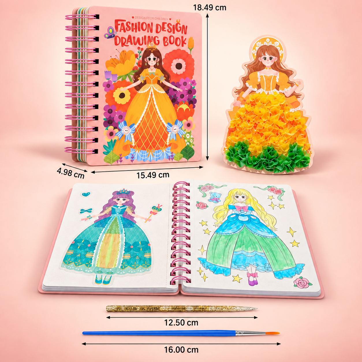 Princess Fashion Design Drawing and Craft Book