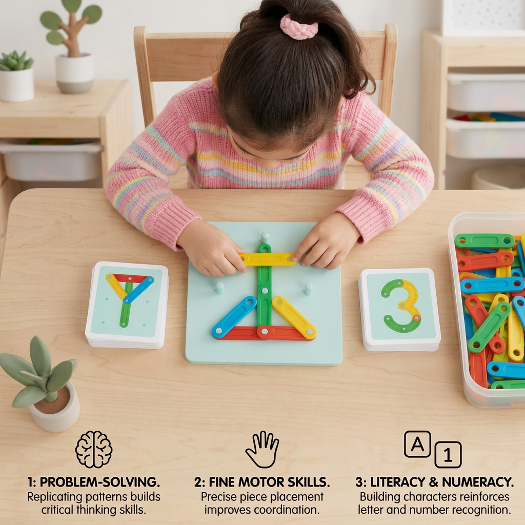 Educational Magnetic Letter & Number Building Set