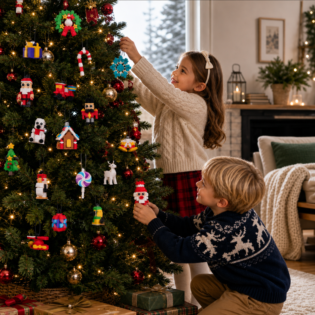 Christmas Ornament Building Blocks Advent Calendar