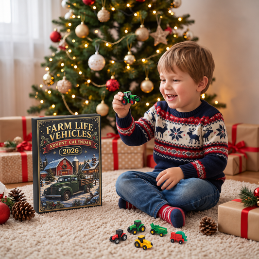 24-Day Farm Vehicles Christmas Advent Calendar
