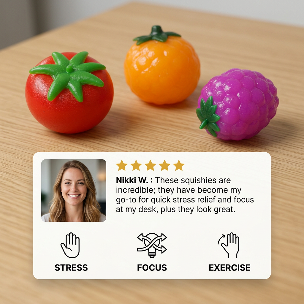 Food-Shaped Squishy Stress Relief Toy