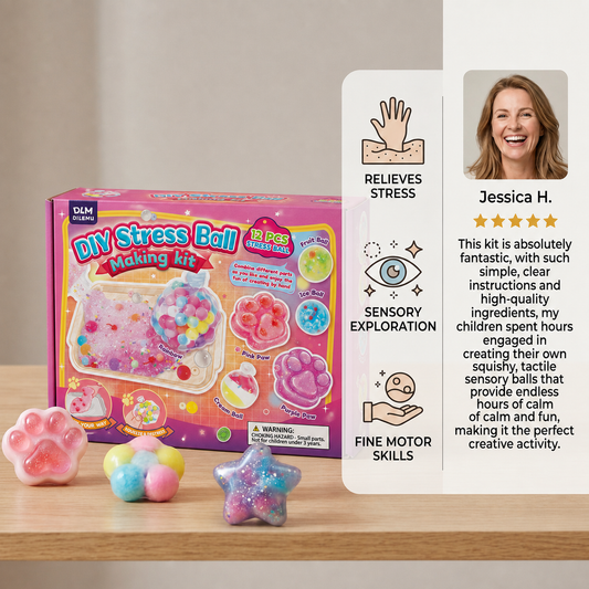 DIY Stress Ball Making Kit for Kids – Create Your Own Squishy Sensory Balls
