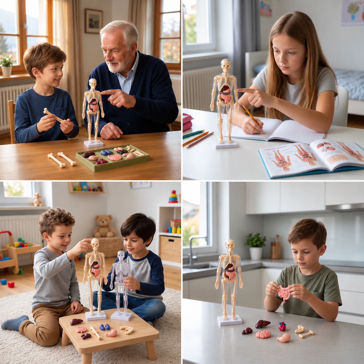 Human Body Anatomy STEM Learning Kit with Assemble-Your-Own Organ Model