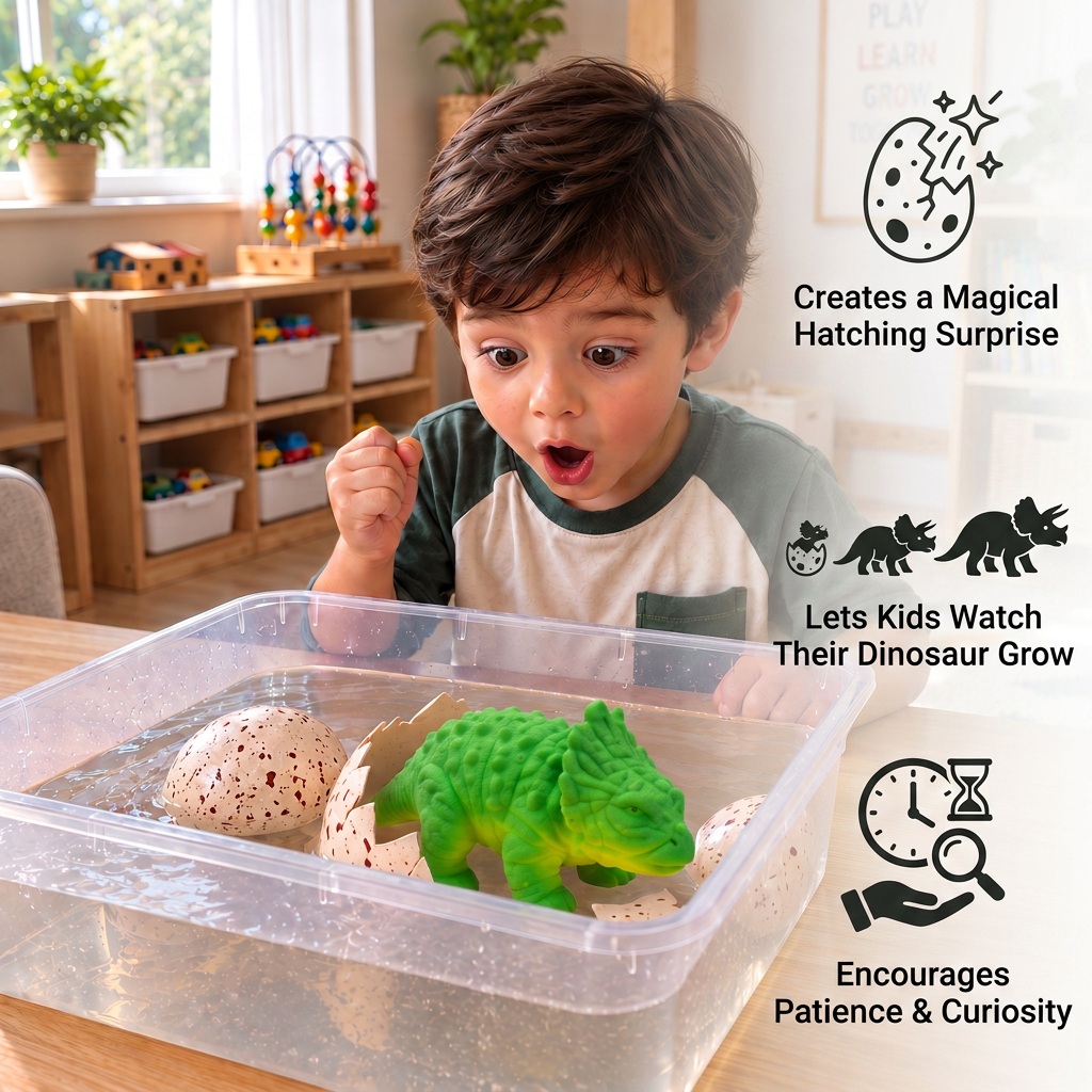 Educational Grow-in-Water Dinosaur Hatching Egg Toy for Kids