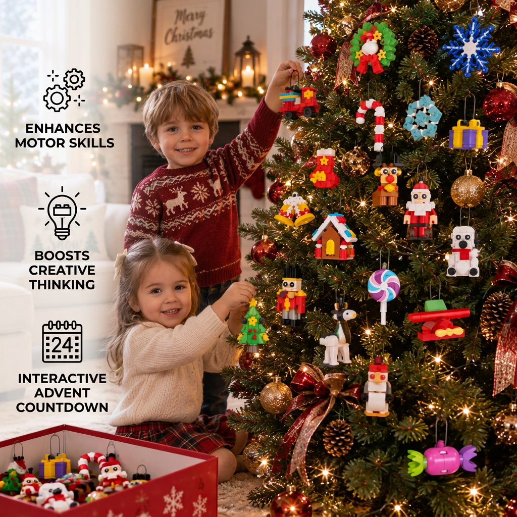 Christmas Ornament Building Blocks Advent Calendar