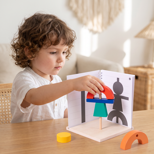 Wooden 3D Shadow Matching & Spatial Thinking Puzzle for Kids