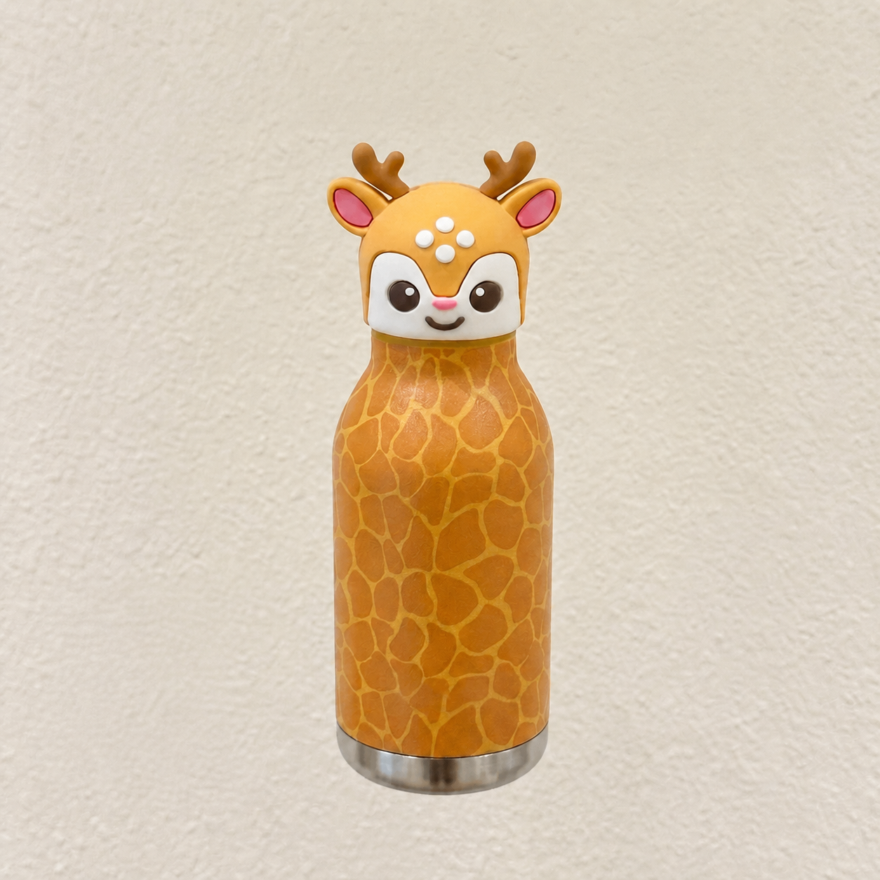 Cute Cartoon Animal Insulated Stainless Steel Straw Cup – 480ml