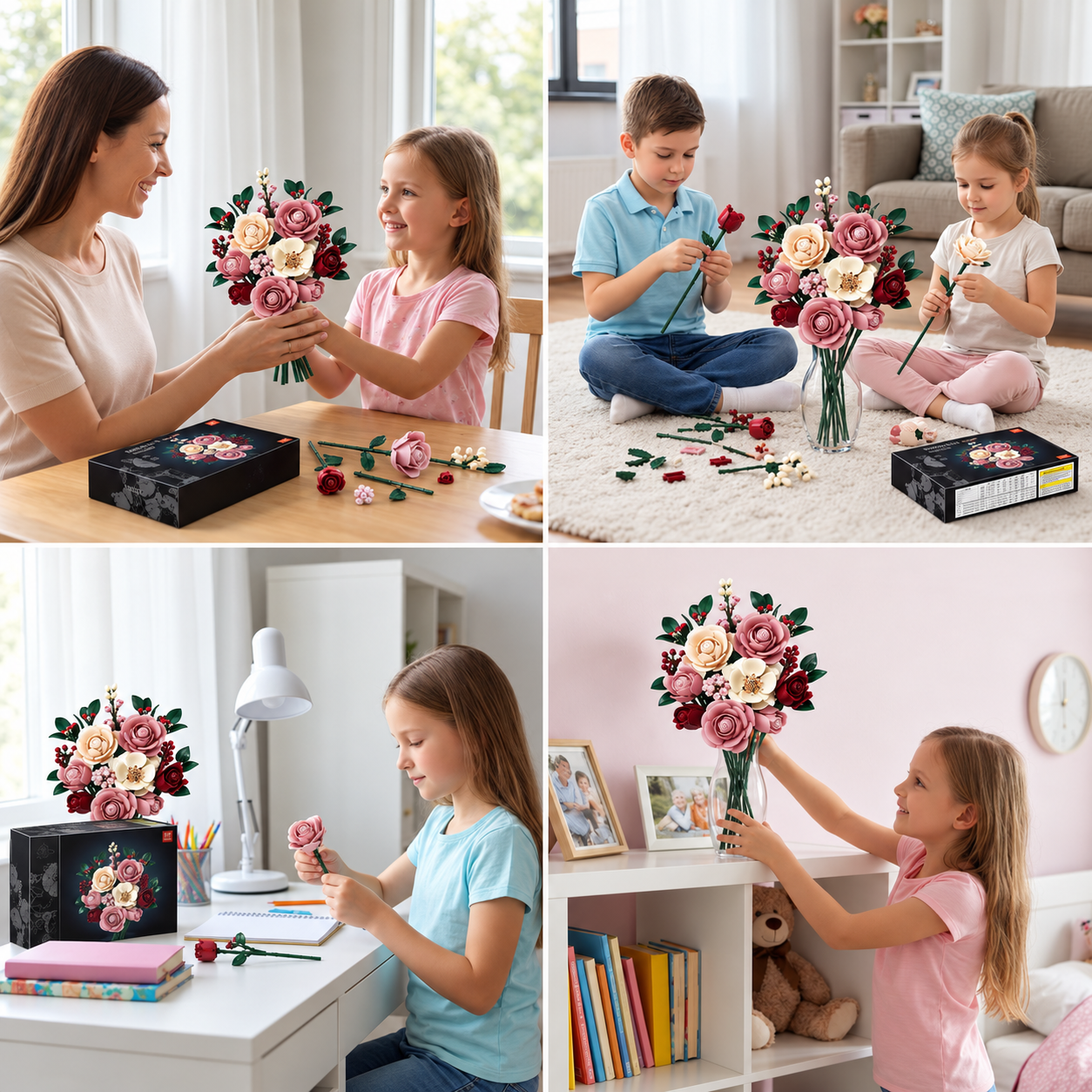 Flower Building Block Bouquet Set