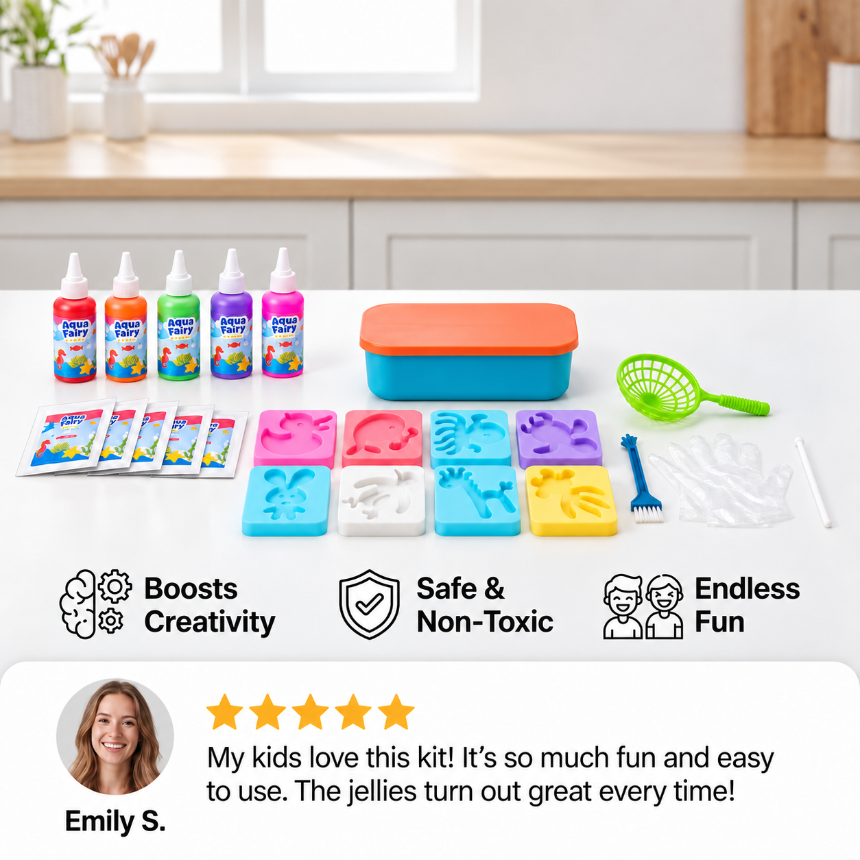 DIY Water Jelly Kit with Gels & Molds