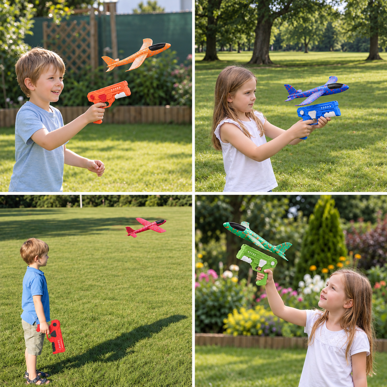 Foam Glider Airplane Launcher Set